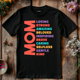 Mother Acrostic T-Shirt, Amazing Loving Strong Happy Beauty Gracious Shirt, Mother's Day Gift Shirt, Gift For Mom, Mom Shirt, Mom Life Tee