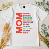 Mother Acrostic T-Shirt, Amazing Loving Strong Happy Beauty Gracious Shirt, Mother's Day Gift Shirt, Gift For Mom, Mom Shirt, Mom Life Tee