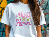 Maid of Honor T-Shirt – Bridal Party Shirt – Bridesmaid Proposal Gift – Wedding T-Shirt – Bachelorette Party Tee