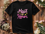 Maid of Honor T-Shirt – Bridal Party Shirt – Bridesmaid Proposal Gift – Wedding T-Shirt – Bachelorette Party Tee