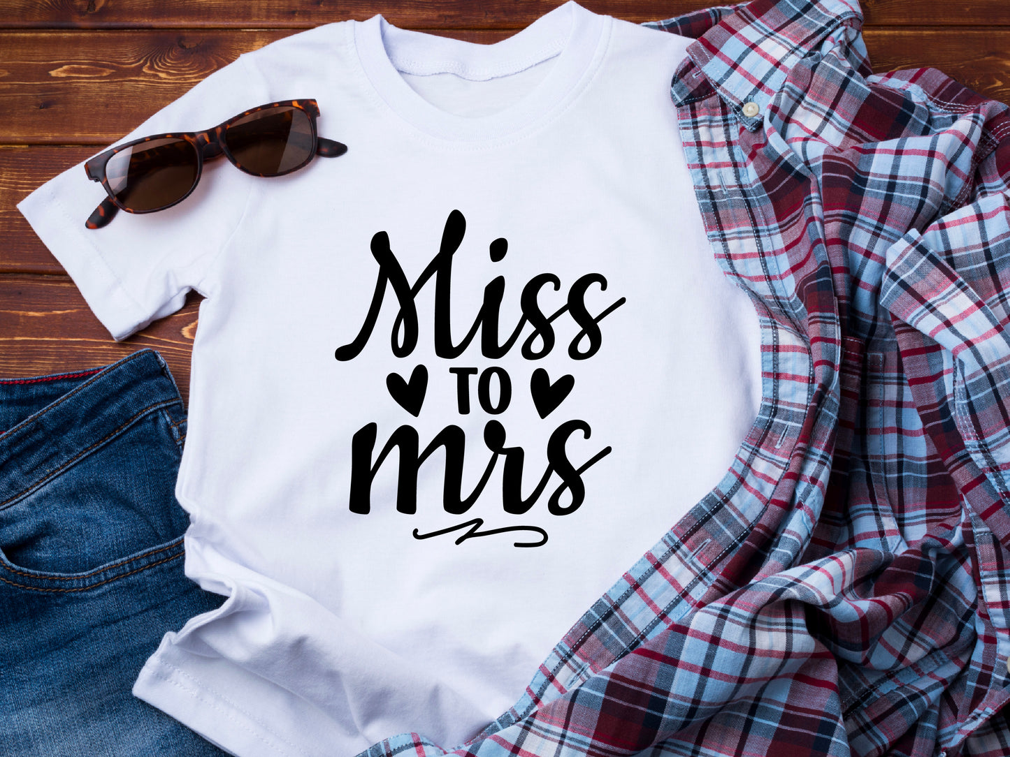 Miss to Mrs Shirt – Bride T-Shirt – Engagement Gift – Wedding Shirt – Bridal Shower Tee – Bachelorette Party Shirt