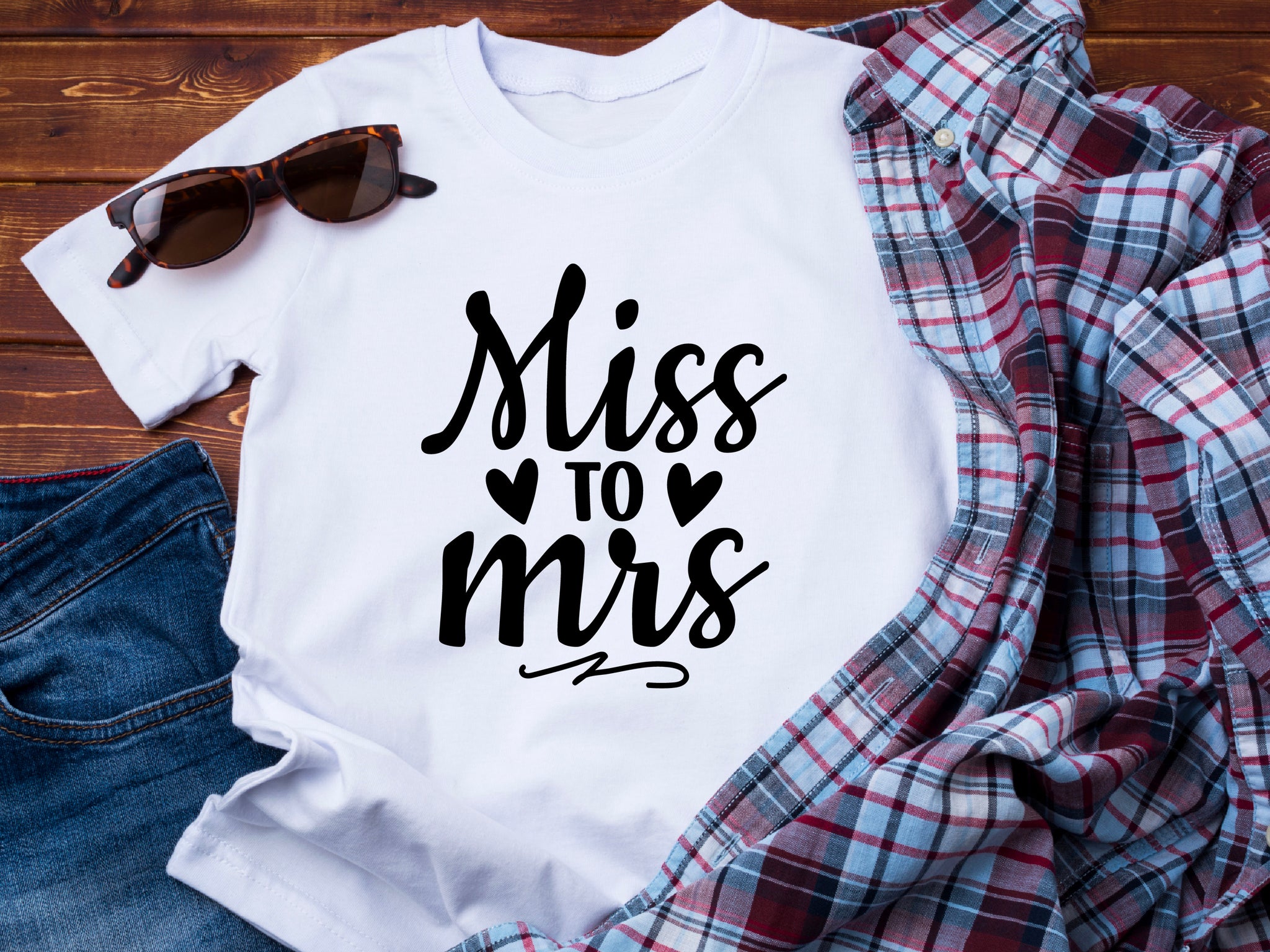 Miss to Mrs Shirt – Bride T-Shirt – Engagement Gift – Wedding Shirt – Bridal Shower Tee – Bachelorette Party Shirt
