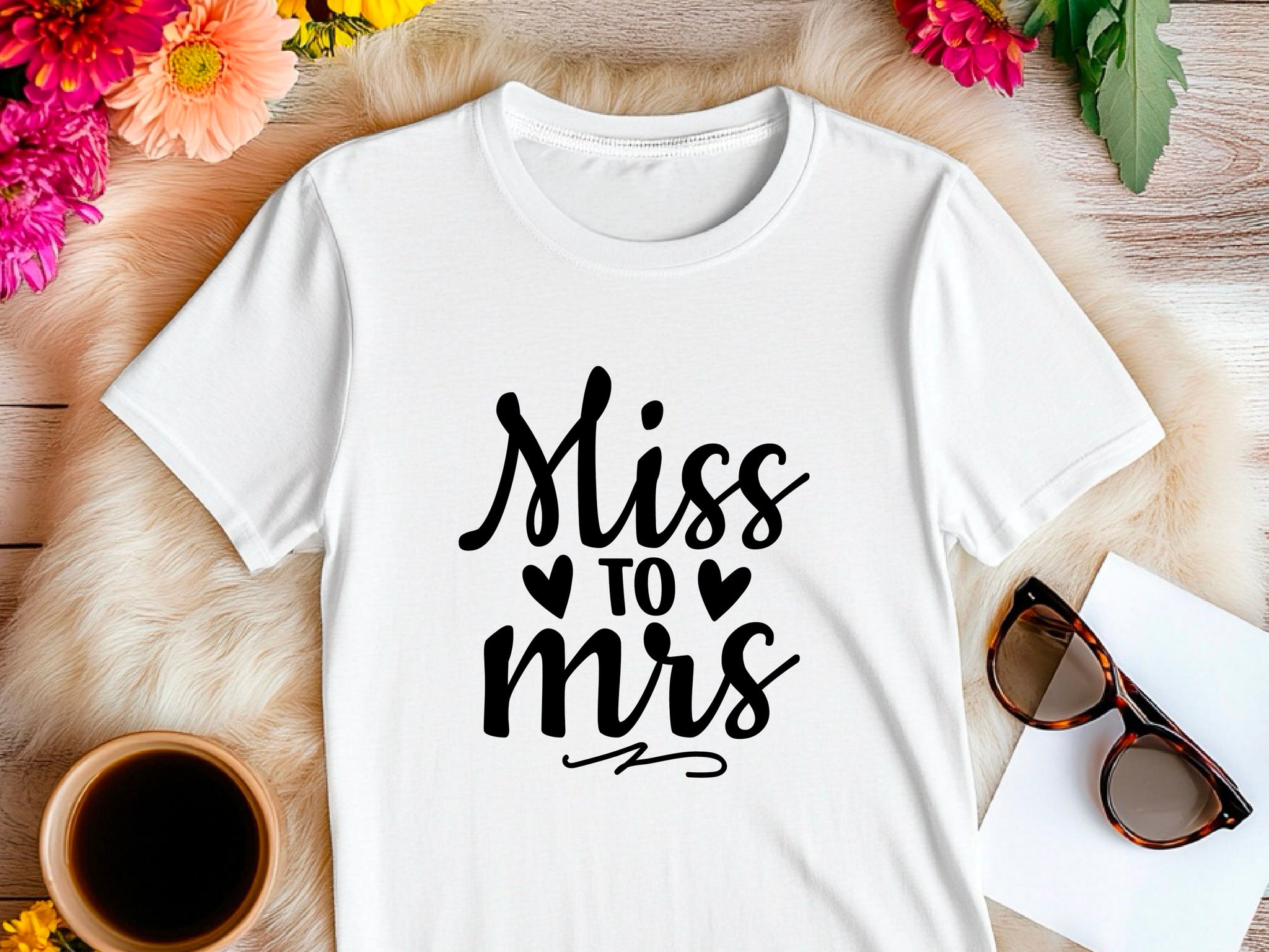 Miss to Mrs Shirt – Bride T-Shirt – Engagement Gift – Wedding Shirt – Bridal Shower Tee – Bachelorette Party Shirt