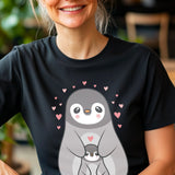 Mama Penguin Shirt, Cute Penguin T-Shirt For Women, Penguin Lovers Shirt, Aquatic Flightless Bird Shirt, Penguins, Mama Gift, Mommy Shirt