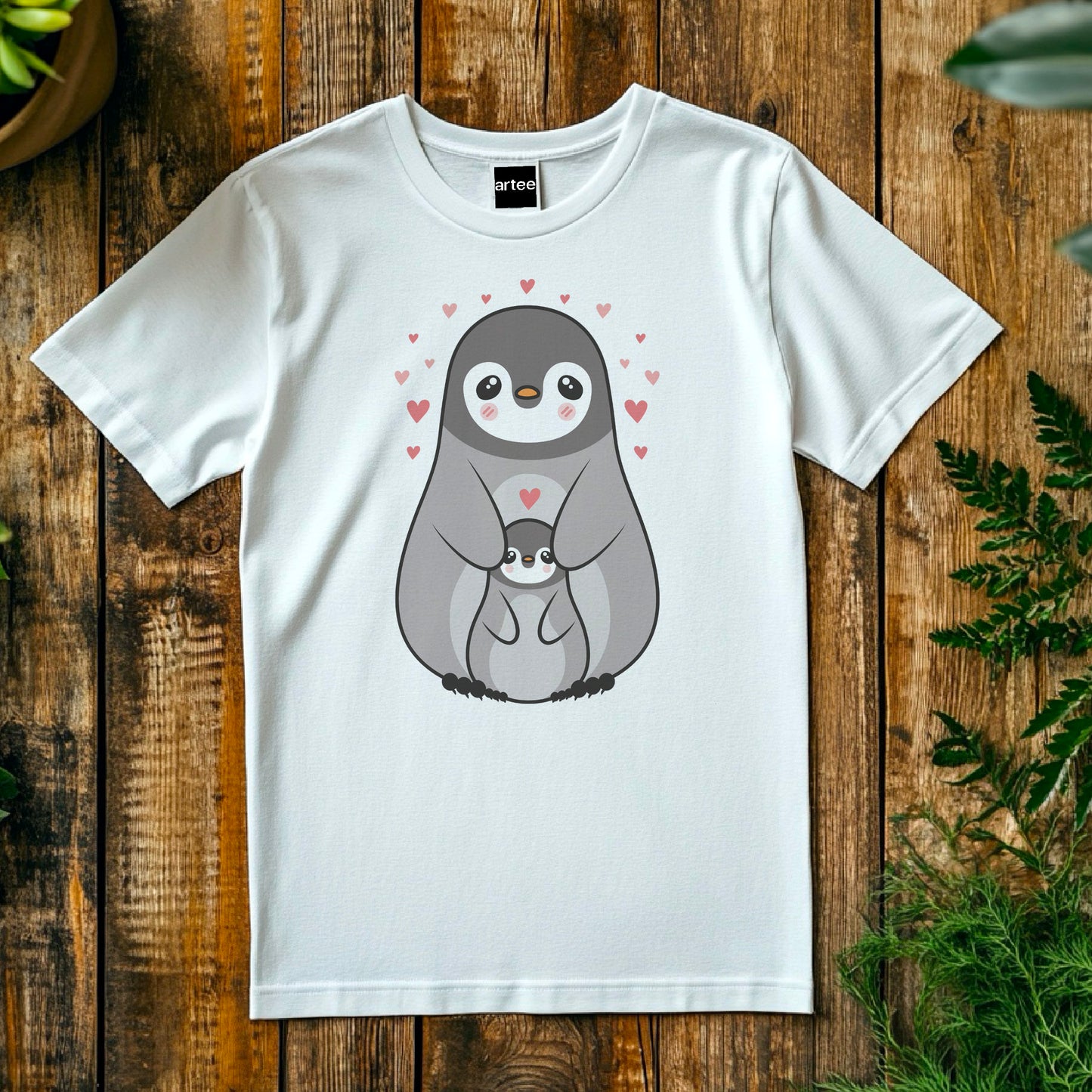 Mama Penguin Shirt, Cute Penguin T-Shirt For Women, Penguin Lovers Shirt, Aquatic Flightless Bird Shirt, Penguins, Mama Gift, Mommy Shirt