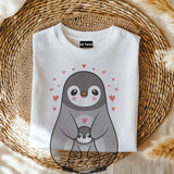 Mama Penguin Shirt, Cute Penguin T-Shirt For Women, Penguin Lovers Shirt, Aquatic Flightless Bird Shirt, Penguins, Mama Gift, Mommy Shirt