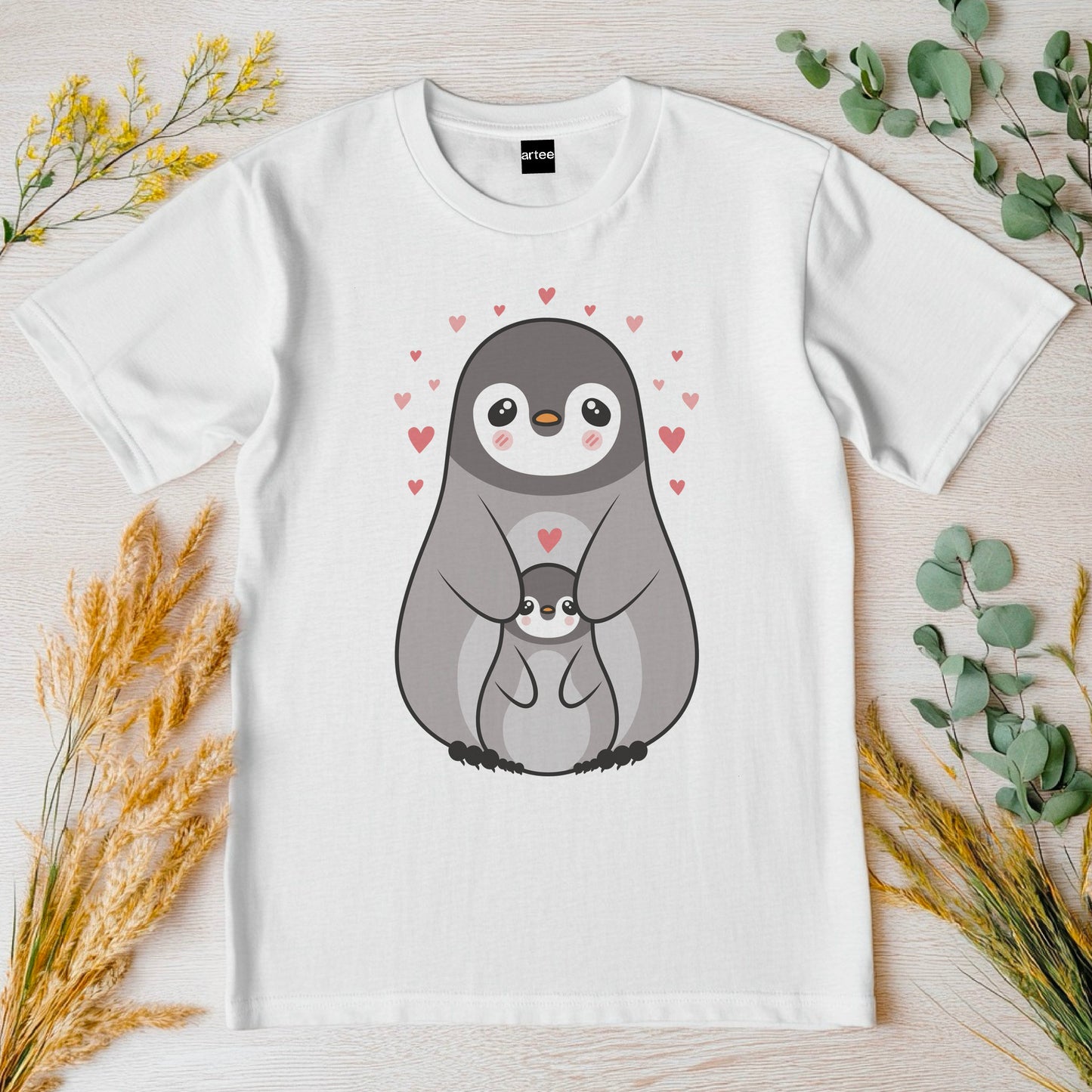 Mama Penguin Shirt, Cute Penguin T-Shirt For Women, Penguin Lovers Shirt, Aquatic Flightless Bird Shirt, Penguins, Mama Gift, Mommy Shirt