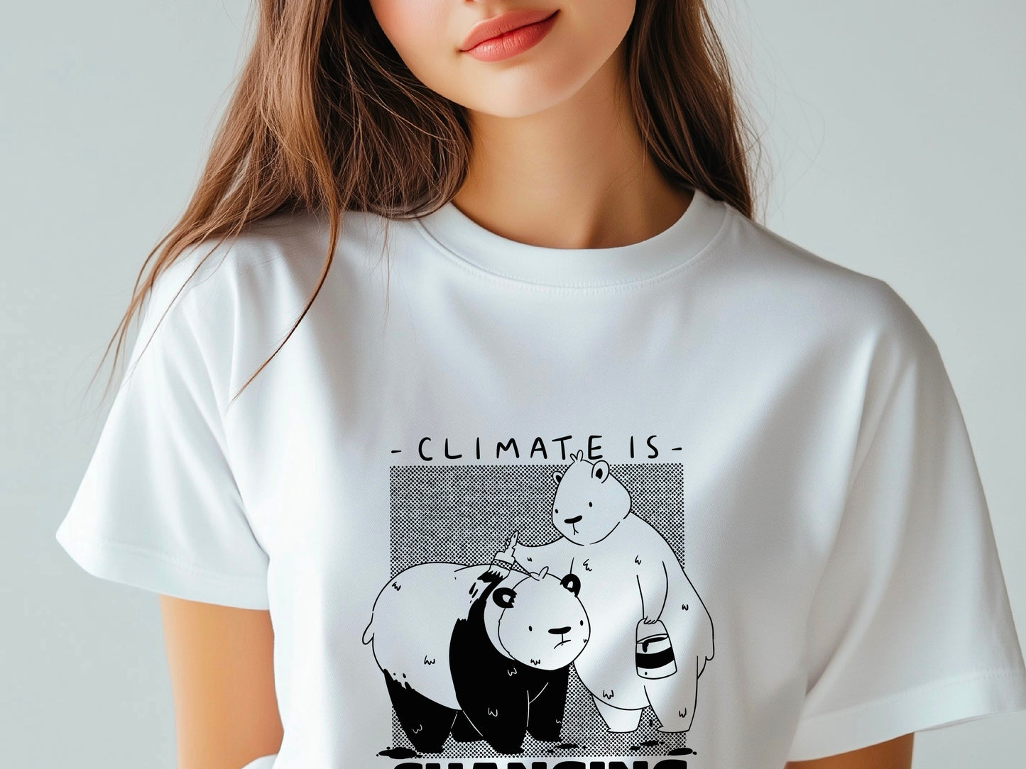 Cute Japanese Streetwear Panda T-Shirt – Panda Lover Gift, Kawaii Panda Tee