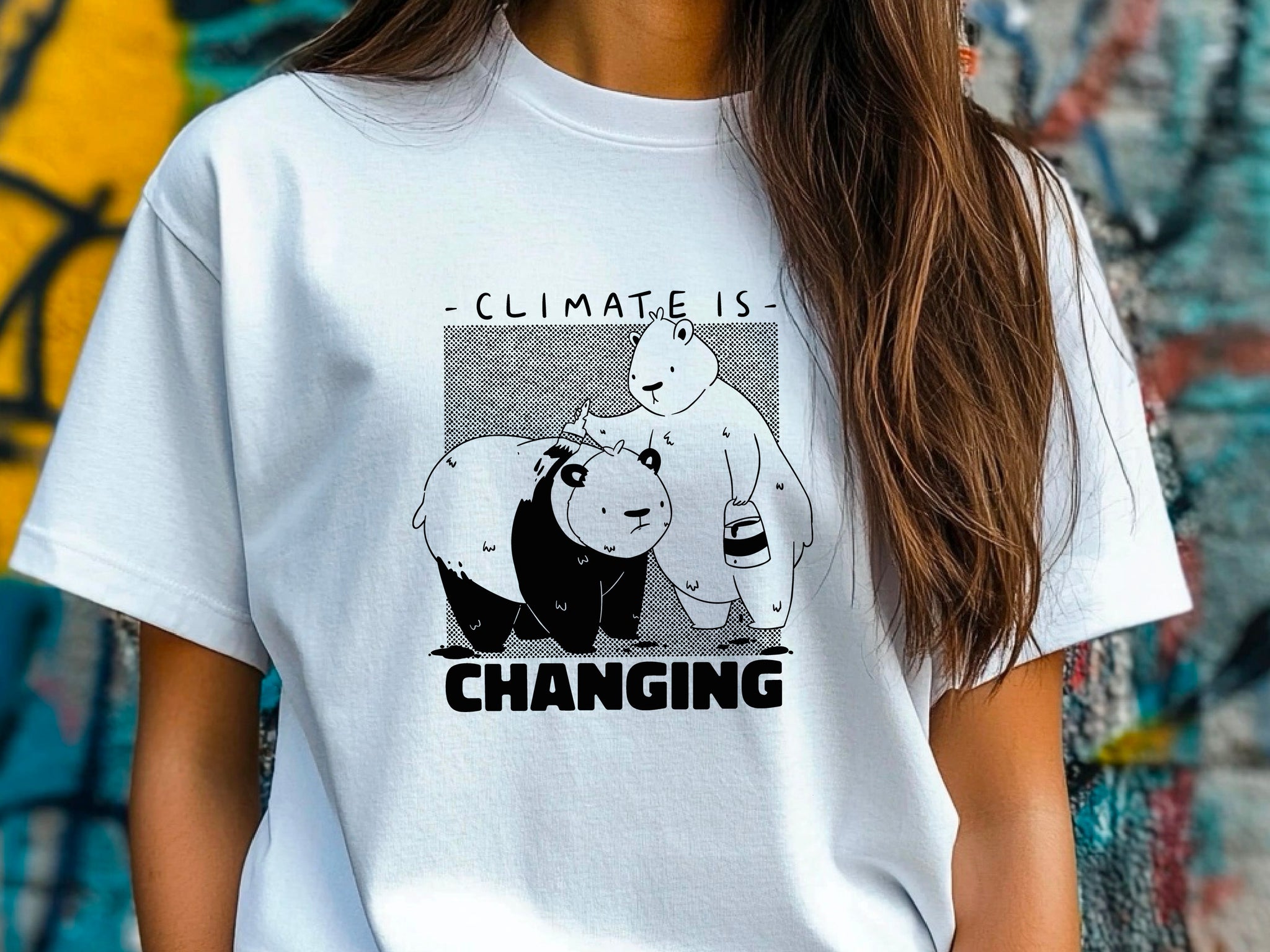 Cute Japanese Streetwear Panda T-Shirt – Panda Lover Gift, Kawaii Panda Tee