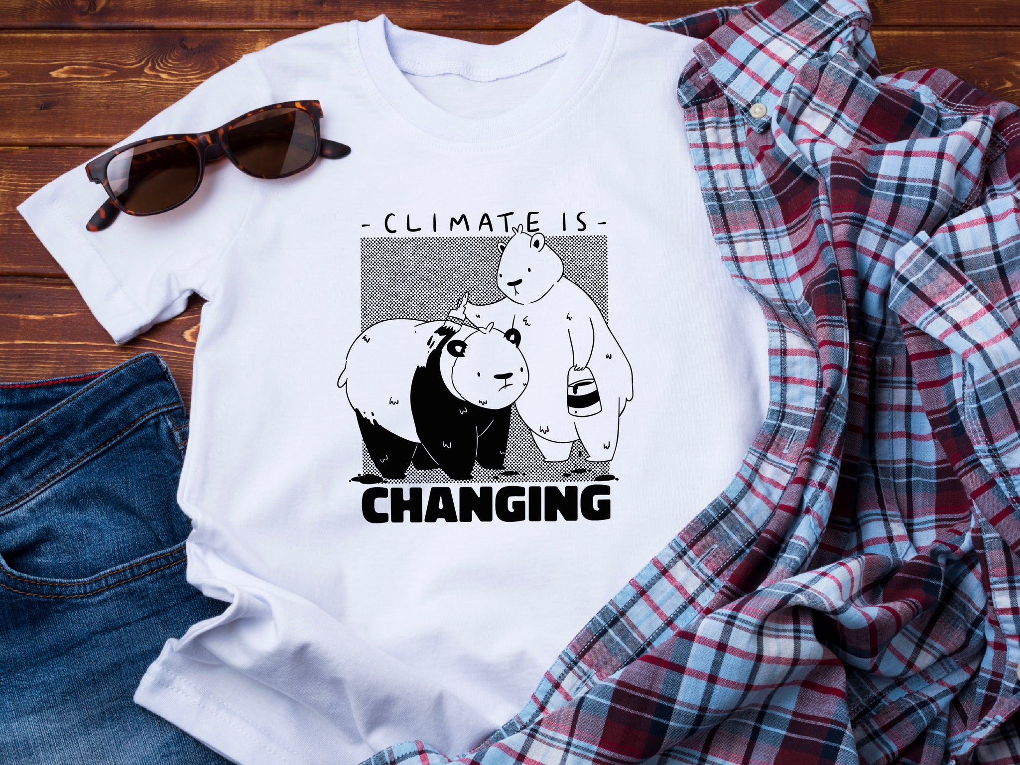 Cute Japanese Streetwear Panda T-Shirt – Panda Lover Gift, Kawaii Panda Tee