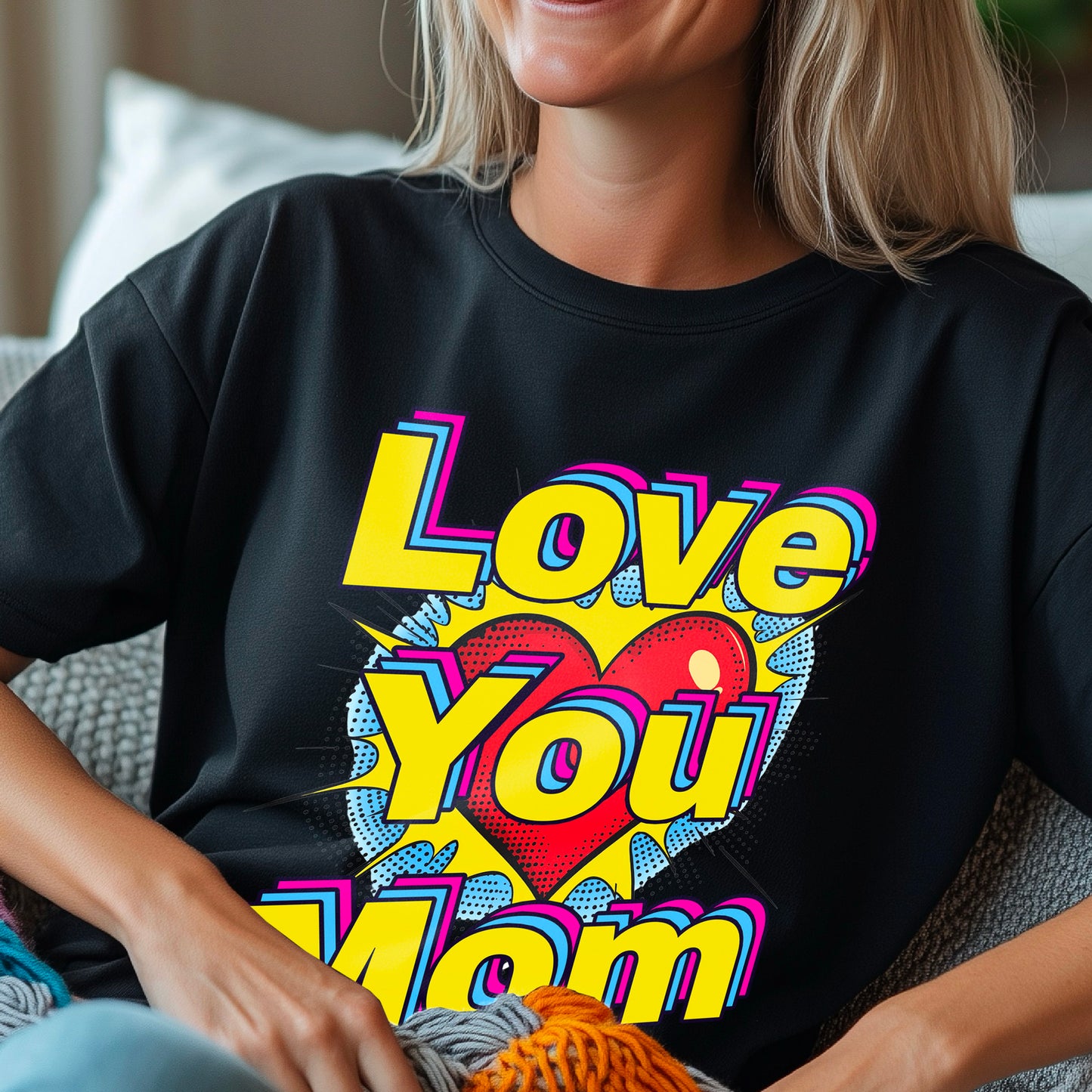 Pop art love you mom Shirt, Mom Love Shirt, Mother's Day Shirt, I Love You Mama shirt, Gift for Mama, Mother's Day Gift Shirt