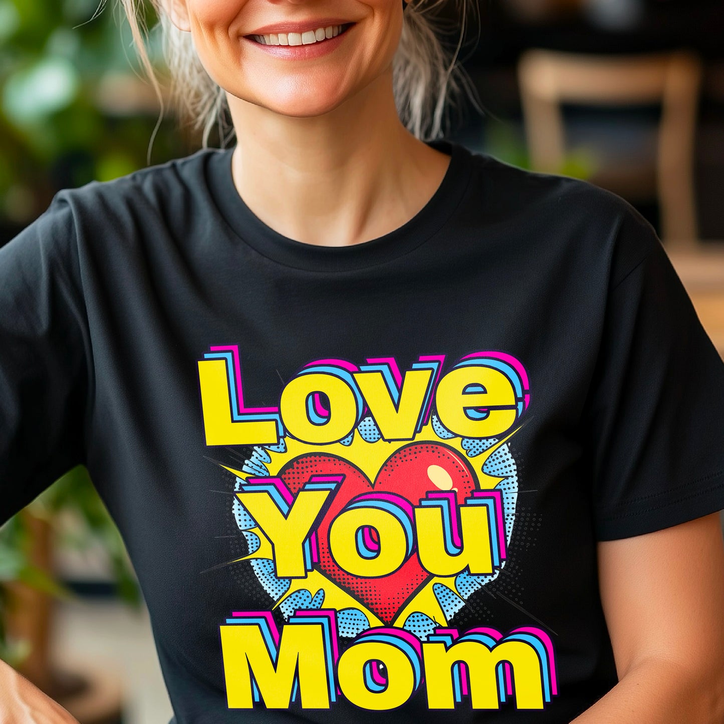 Pop art love you mom Shirt, Mom Love Shirt, Mother's Day Shirt, I Love You Mama shirt, Gift for Mama, Mother's Day Gift Shirt