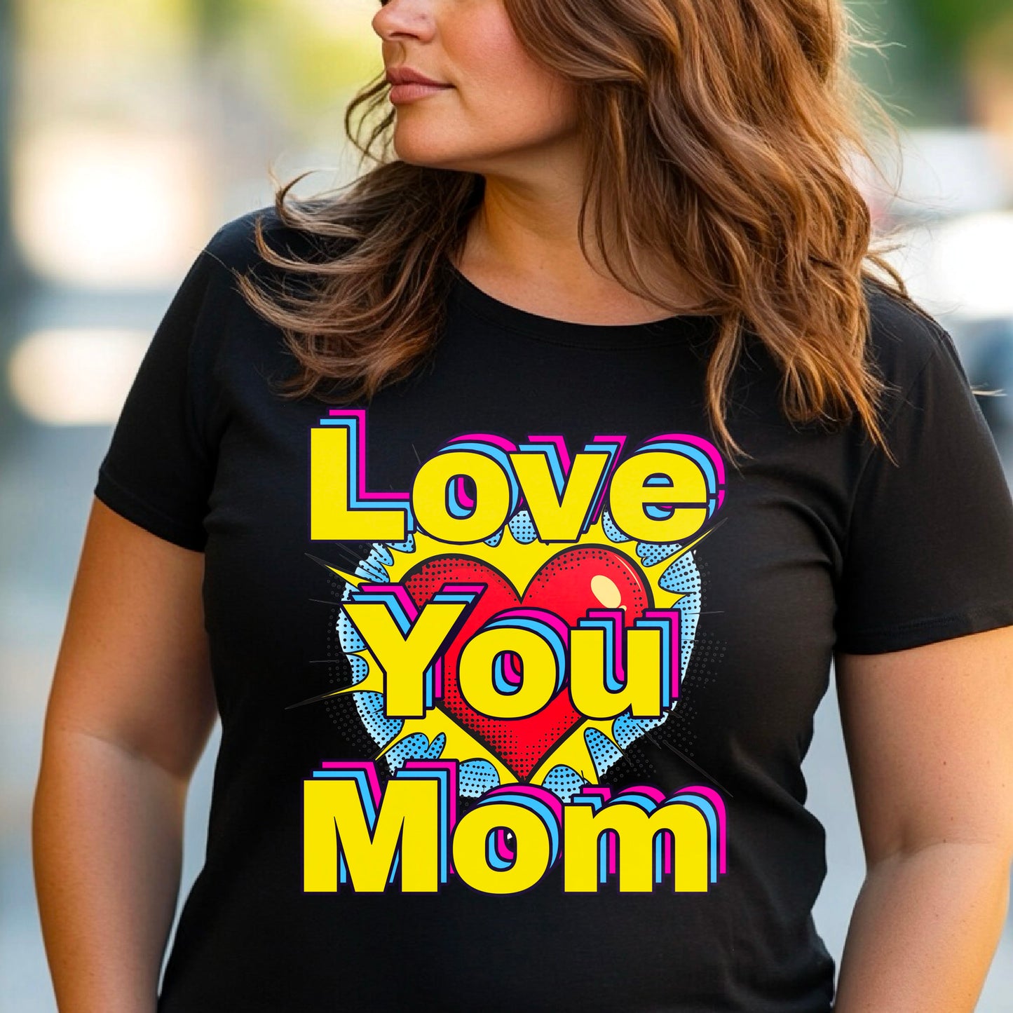 Pop art love you mom Shirt, Mom Love Shirt, Mother's Day Shirt, I Love You Mama shirt, Gift for Mama, Mother's Day Gift Shirt