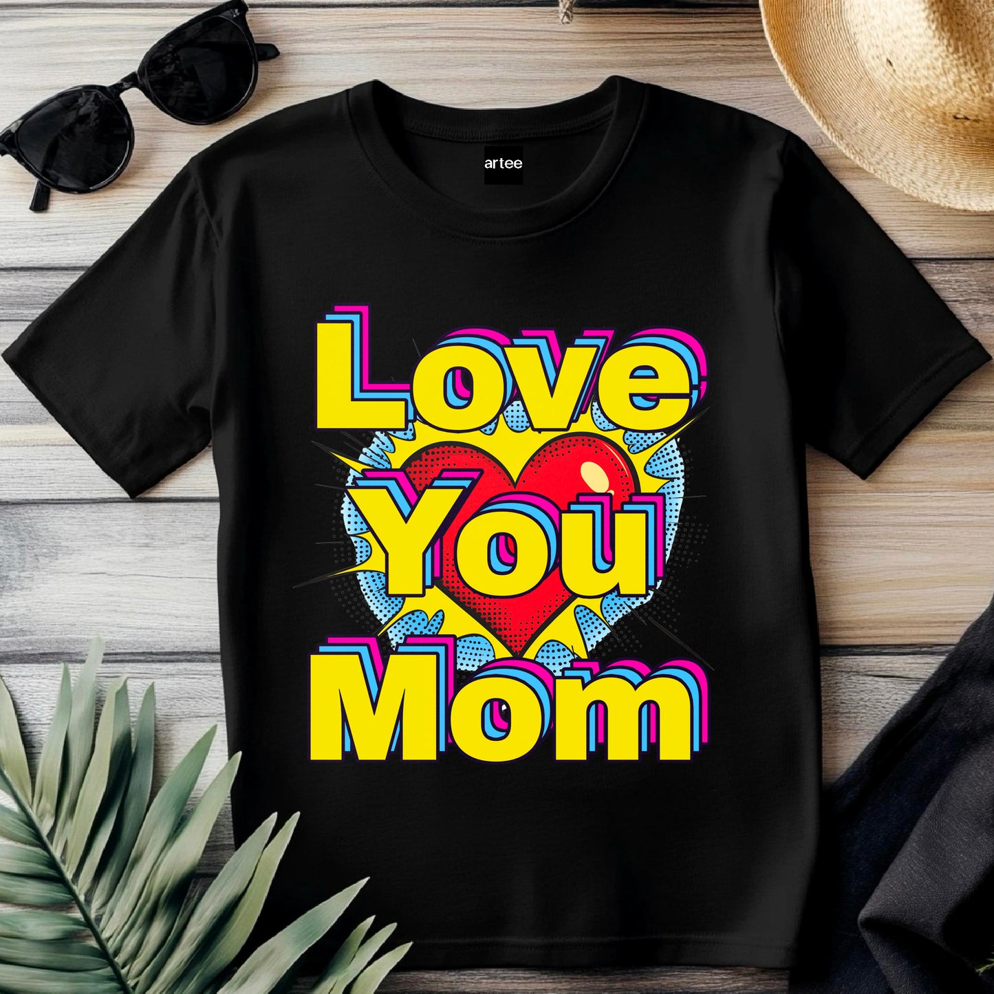 Pop art love you mom Shirt, Mom Love Shirt, Mother's Day Shirt, I Love You Mama shirt, Gift for Mama, Mother's Day Gift Shirt