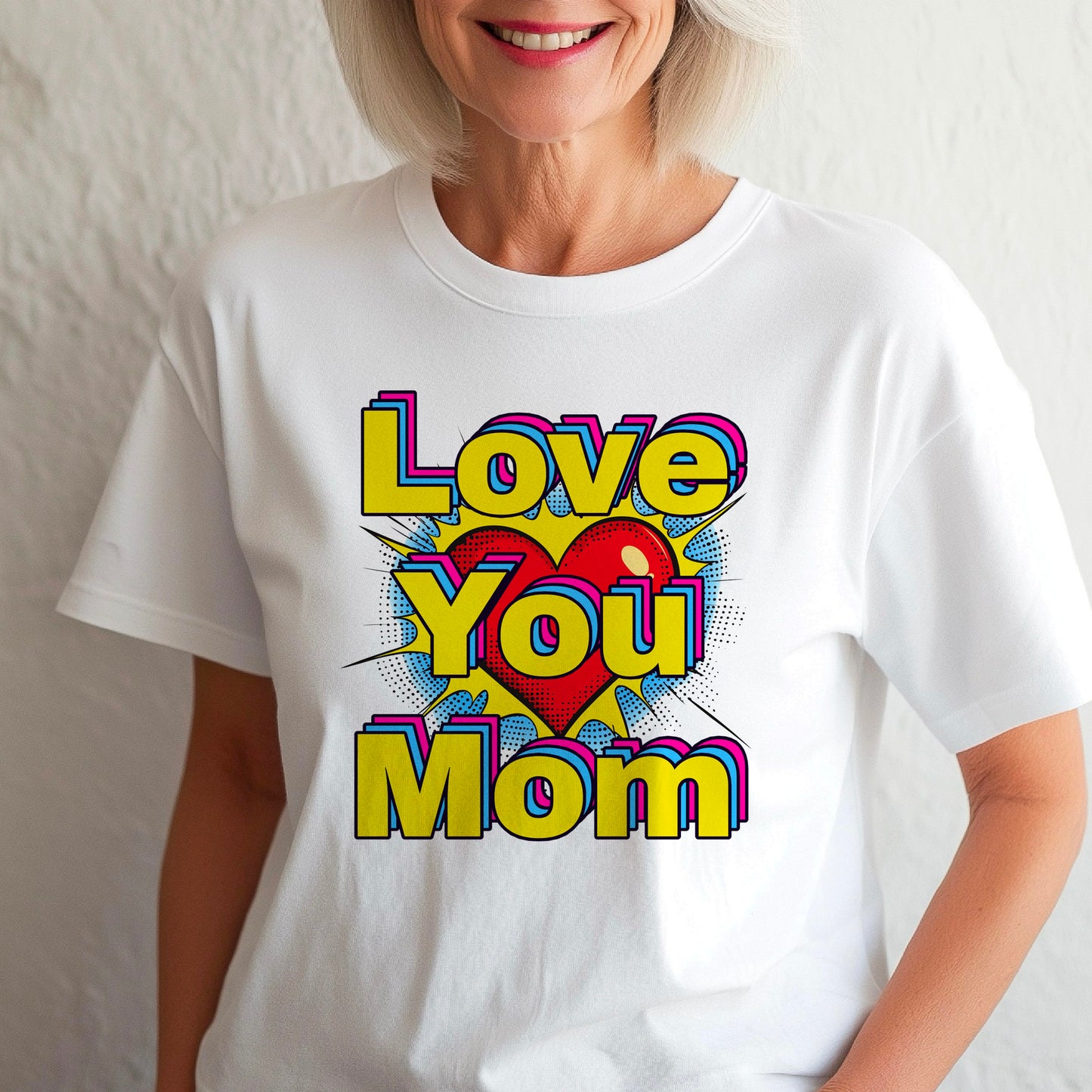 Pop art love you mom Shirt, Mom Love Shirt, Mother's Day Shirt, I Love You Mama shirt, Gift for Mama, Mother's Day Gift Shirt