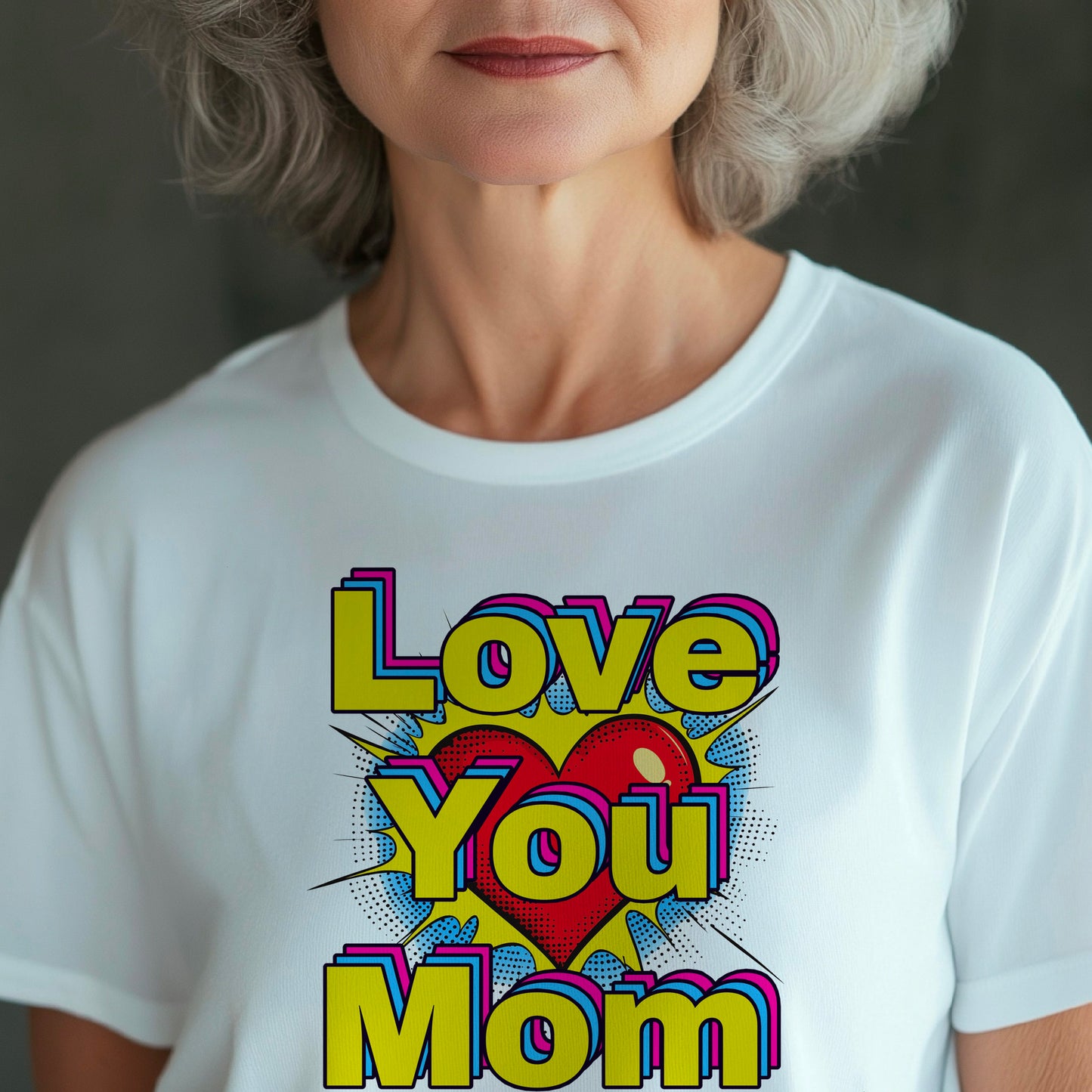 Pop art love you mom Shirt, Mom Love Shirt, Mother's Day Shirt, I Love You Mama shirt, Gift for Mama, Mother's Day Gift Shirt
