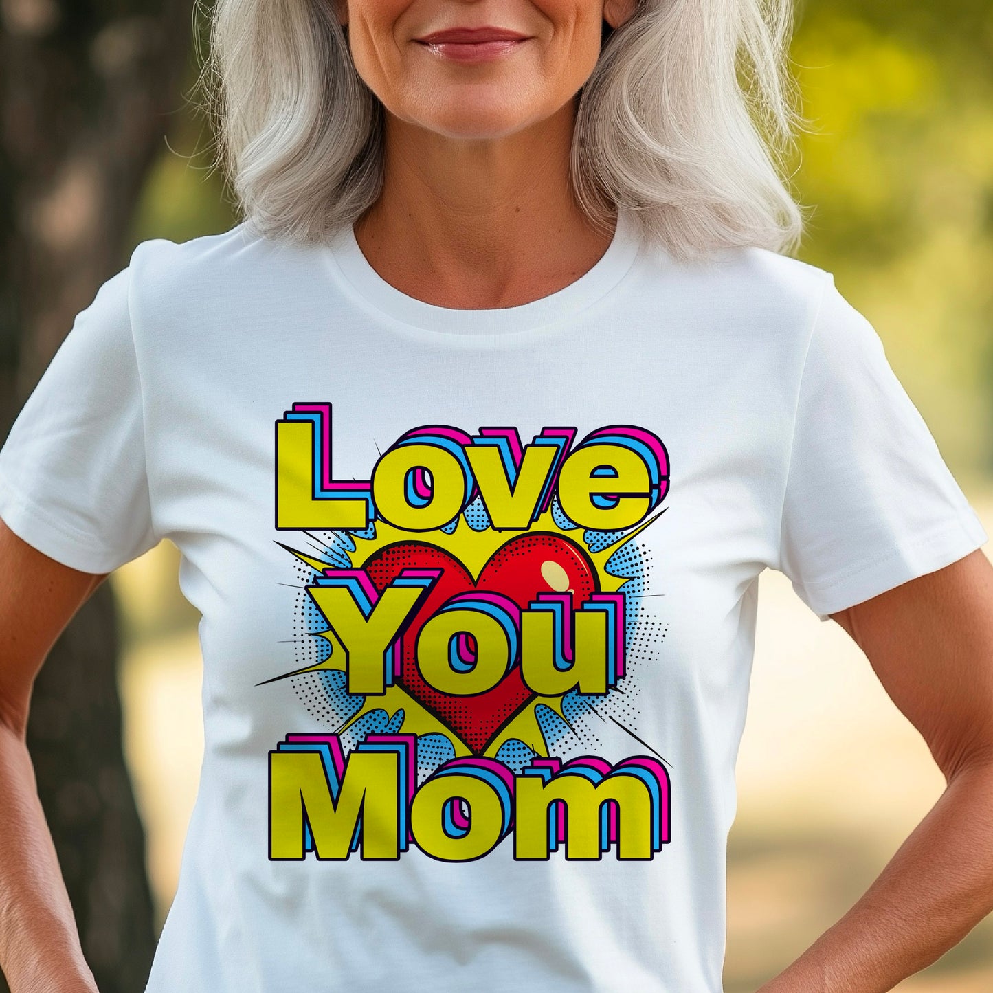 Pop art love you mom Shirt, Mom Love Shirt, Mother's Day Shirt, I Love You Mama shirt, Gift for Mama, Mother's Day Gift Shirt