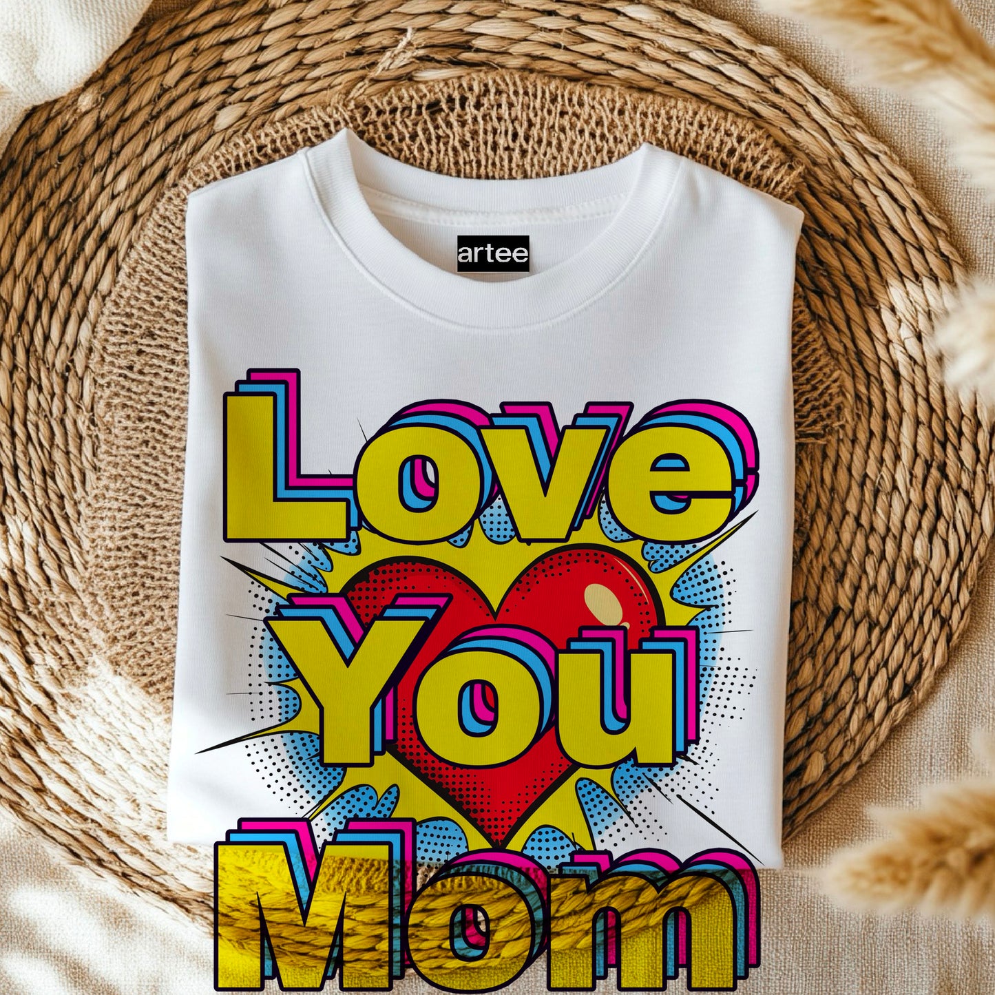Pop art love you mom Shirt, Mom Love Shirt, Mother's Day Shirt, I Love You Mama shirt, Gift for Mama, Mother's Day Gift Shirt