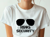Ring Security T-Shirt – Ring Bearer Shirt – Wedding Party Tee – Hen Party Outfit – Bride Squad Shirt – Funny Wedding Gift