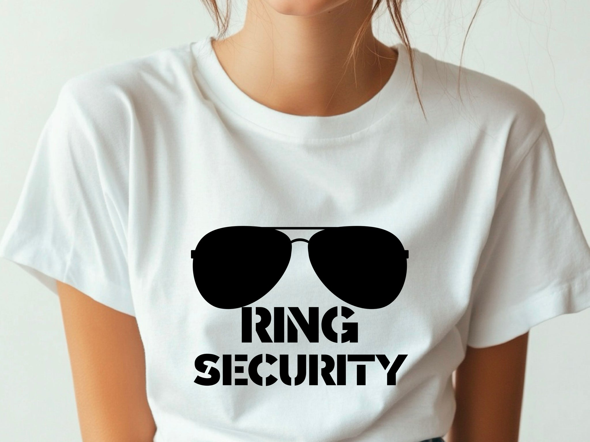 Ring Security T-Shirt – Ring Bearer Shirt – Wedding Party Tee – Hen Party Outfit – Bride Squad Shirt – Funny Wedding Gift