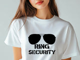 Ring Security T-Shirt – Ring Bearer Shirt – Wedding Party Tee – Hen Party Outfit – Bride Squad Shirt – Funny Wedding Gift