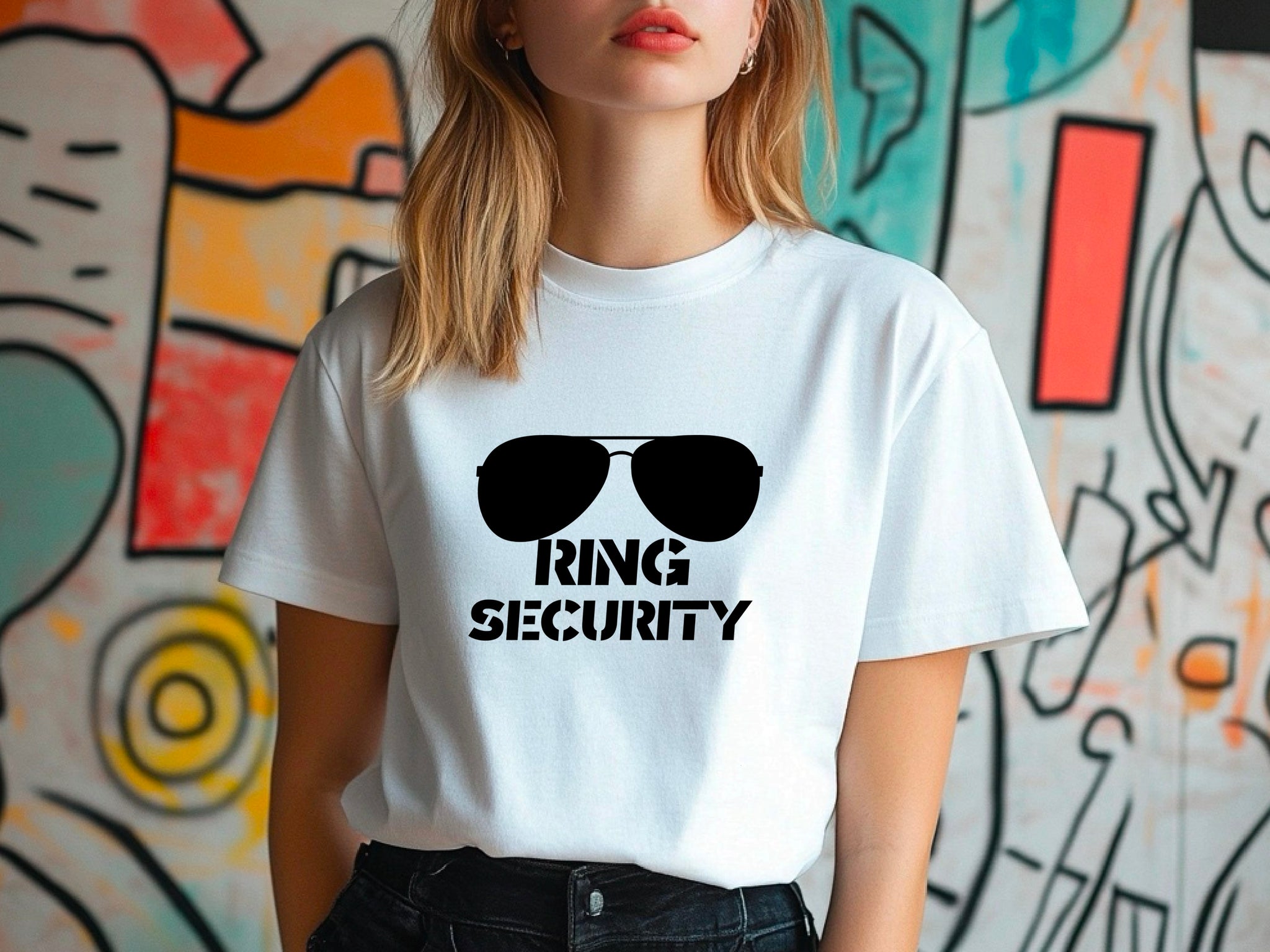 Ring Security T-Shirt – Ring Bearer Shirt – Wedding Party Tee – Hen Party Outfit – Bride Squad Shirt – Funny Wedding Gift
