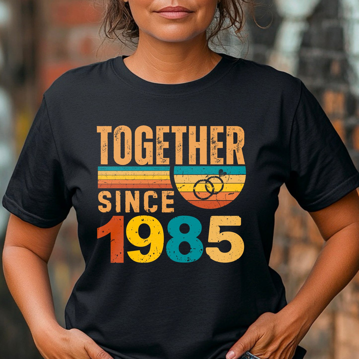 1985 To Anniversary T-Shirt, Matching Anniversary Shirts, Custom Anniversary Shirt Gift For Couple, Wifey and Hubby Tee, Husband and Wife