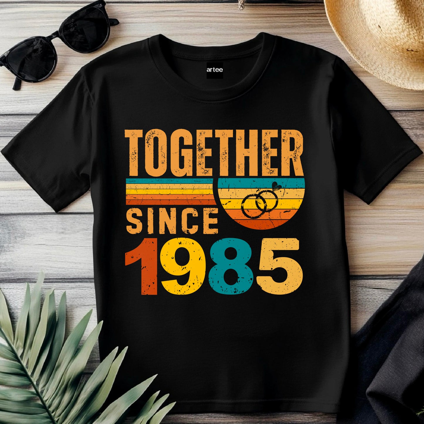 1985 To Anniversary T-Shirt, Matching Anniversary Shirts, Custom Anniversary Shirt Gift For Couple, Wifey and Hubby Tee, Husband and Wife