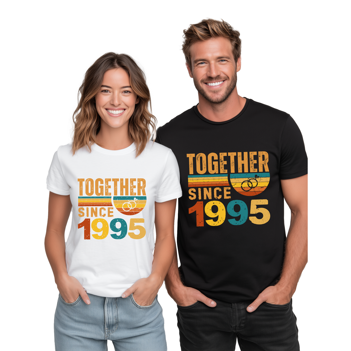 1995 Anniversary T-shirt, Matching Anniversary Shirts, Personalized Anniversary Shirt Gift for Couples, 40 Years of Marriage