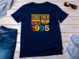 1995 Anniversary T-shirt, Matching Anniversary Shirts, Personalized Anniversary Shirt Gift for Couples, 40 Years of Marriage