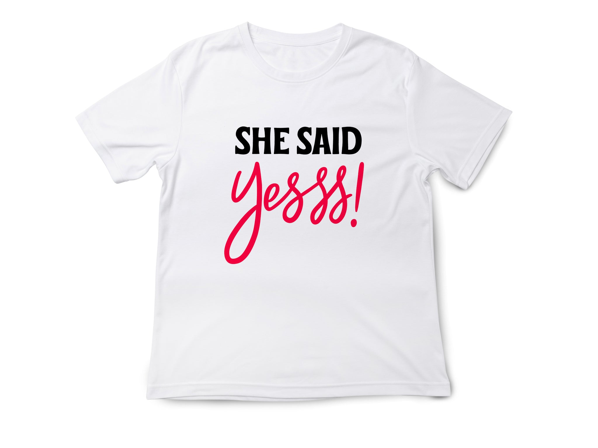She Said Yees T-Shirt – Funny Engagement Shirt – Bride to Be Tee – Wedding Party Shirt – Bachelorette Gift Idea