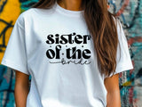 Sister of the Bride T-Shirt – Wedding Party Shirt – Bridal Party Tee – Bachelorette Gift – Bride’s Sister Shirt