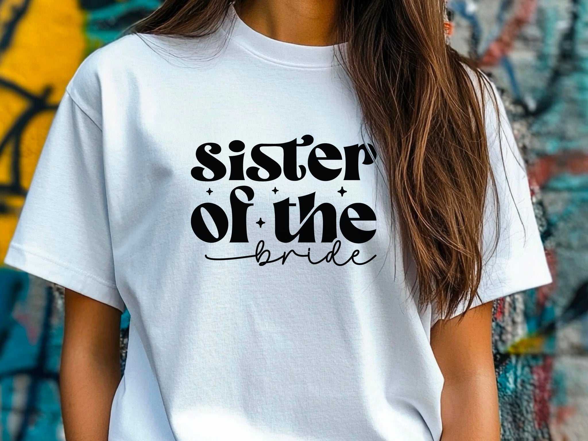 Sister of the Bride T-Shirt – Wedding Party Shirt – Bridal Party Tee – Bachelorette Gift – Bride’s Sister Shirt