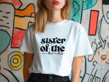 Sister of the Bride T-Shirt – Wedding Party Shirt – Bridal Party Tee – Bachelorette Gift – Bride’s Sister Shirt