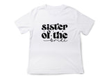 Sister of the Bride T-Shirt – Wedding Party Shirt – Bridal Party Tee – Bachelorette Gift – Bride’s Sister Shirt