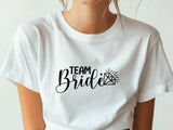 Team Bride Shirt – Black Diamond Wedding T-Shirt – Bachelorette Party Tee – Matching Bridal Squad Shirt – Bride Tribe Outfit