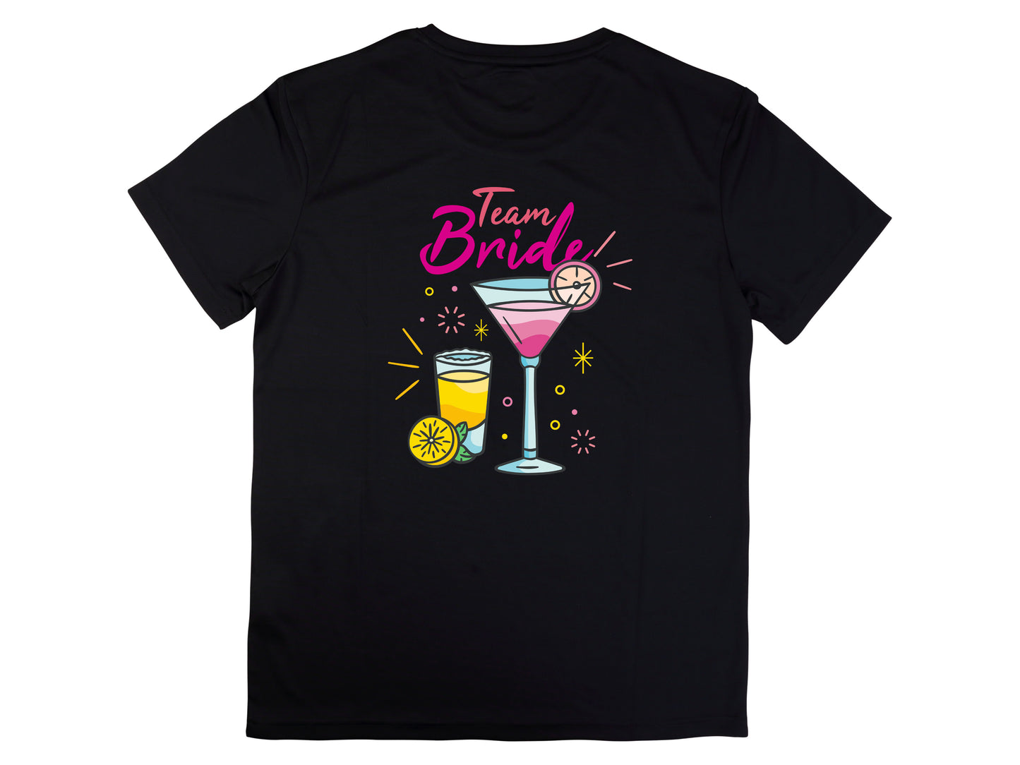 Team Bride Shirt – Cocktail Bachelorette Party Tee – Matching Bridal Party Shirt – Wedding Squad T-Shirt