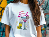 Team Bride Shirt – Cocktail Bachelorette Party Tee – Matching Bridal Party Shirt – Wedding Squad T-Shirt