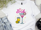 Team Bride Shirt – Cocktail Bachelorette Party Tee – Matching Bridal Party Shirt – Wedding Squad T-Shirt