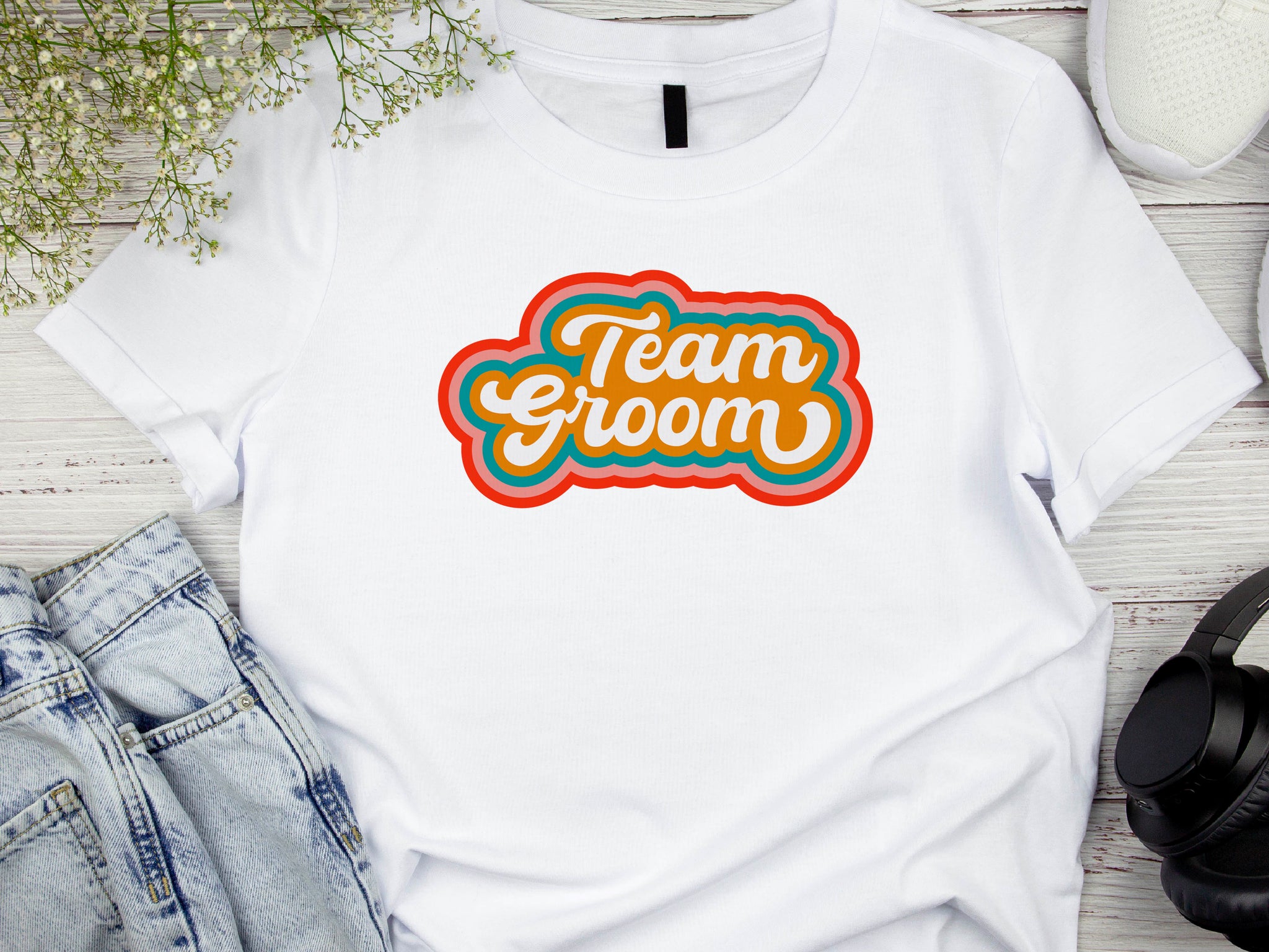 Team Groom T-Shirt – Stag Party Shirt for Men – Funny Wedding Tee – Bachelor Party Outfit – Groomsman Gift – Groom Squad Shirt