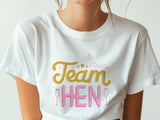 Team Hen Shirt – Hen Party T-Shirt – Bride Squad Tee – Bachelorette Party Shirt – Matching Bridal Party Shirts – UK Wedding Gift