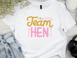 Team Hen Shirt – Hen Party T-Shirt – Bride Squad Tee – Bachelorette Party Shirt – Matching Bridal Party Shirts – UK Wedding Gift