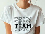 Team Bride Shirt – Bridal Party T-Shirt – Bachelorette Squad Tee – Wedding Celebration Shirt – Matching Bride Tribe Tee