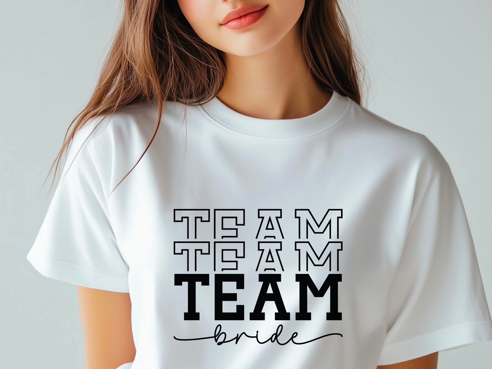 Team Bride Shirt – Bridal Party T-Shirt – Bachelorette Squad Tee – Wedding Celebration Shirt – Matching Bride Tribe Tee