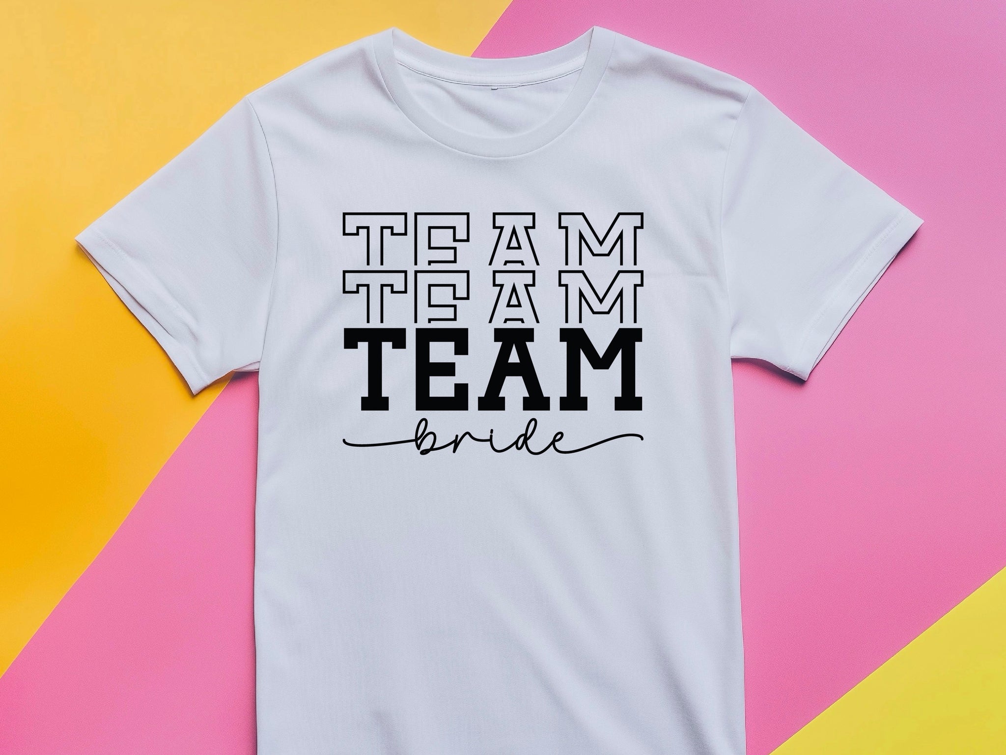 Team Bride Shirt – Bridal Party T-Shirt – Bachelorette Squad Tee – Wedding Celebration Shirt – Matching Bride Tribe Tee