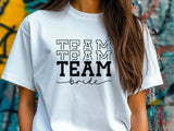Team Bride Shirt – Bridal Party T-Shirt – Bachelorette Squad Tee – Wedding Celebration Shirt – Matching Bride Tribe Tee