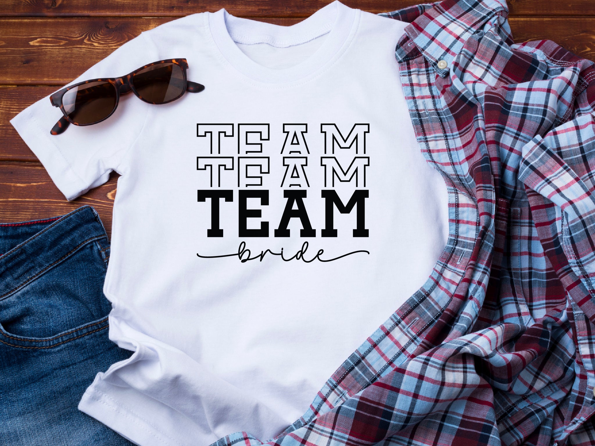 Team Bride Shirt – Bridal Party T-Shirt – Bachelorette Squad Tee – Wedding Celebration Shirt – Matching Bride Tribe Tee