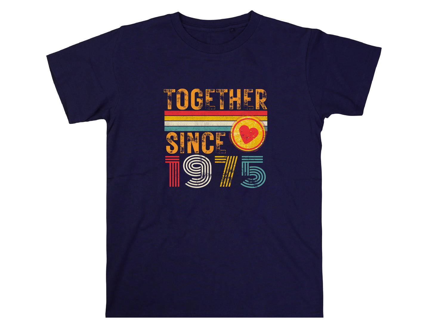 50th Anniversary Shirt for Couple, Together Since 1975 Tee, Husband and Wife Matching Shirt, Est. 1975 Love Gift, Golden Anniversary T-Shirt