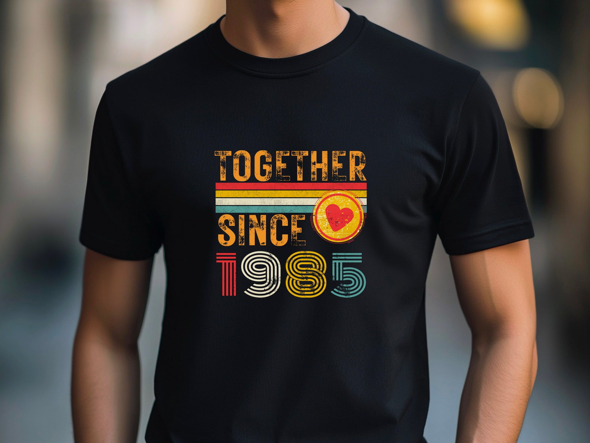Anniversary Shirt for Couple Est. 1985, Matching Wifey & Hubby Tees, Custom Husband and Wife Gift, 40th Anniversary T-Shirt