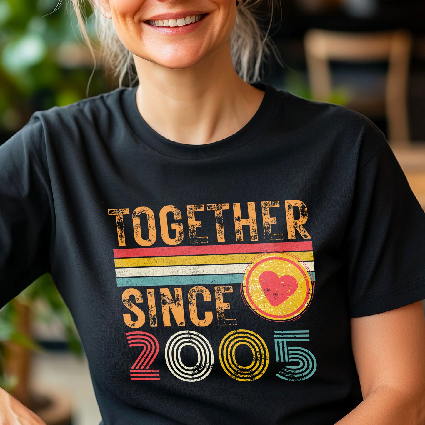 Matching Couple Tee, Husband Wife Unisex Shirt, Est 2005 Love Gift, Rings Together Since 2005 Shirt – 20th Anniversary T-Shirt